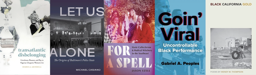 Screenshot showing book titles by American Studies Alumni